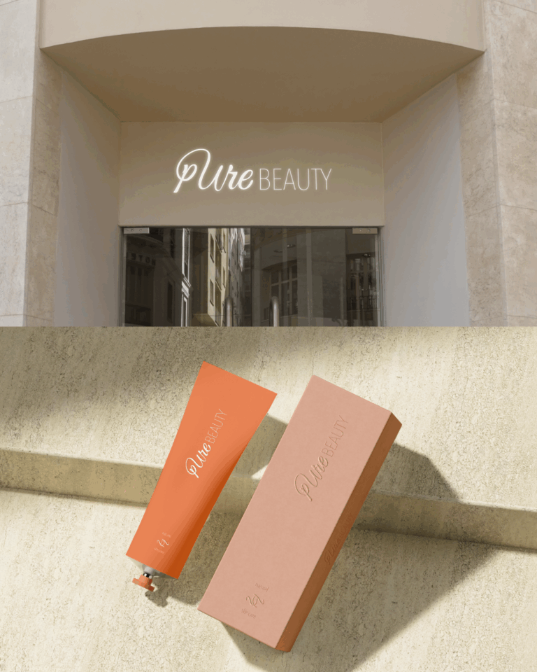 servicio de diseño web y branding para una marca de skincare